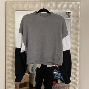 Hollister Color Block Mock Neck